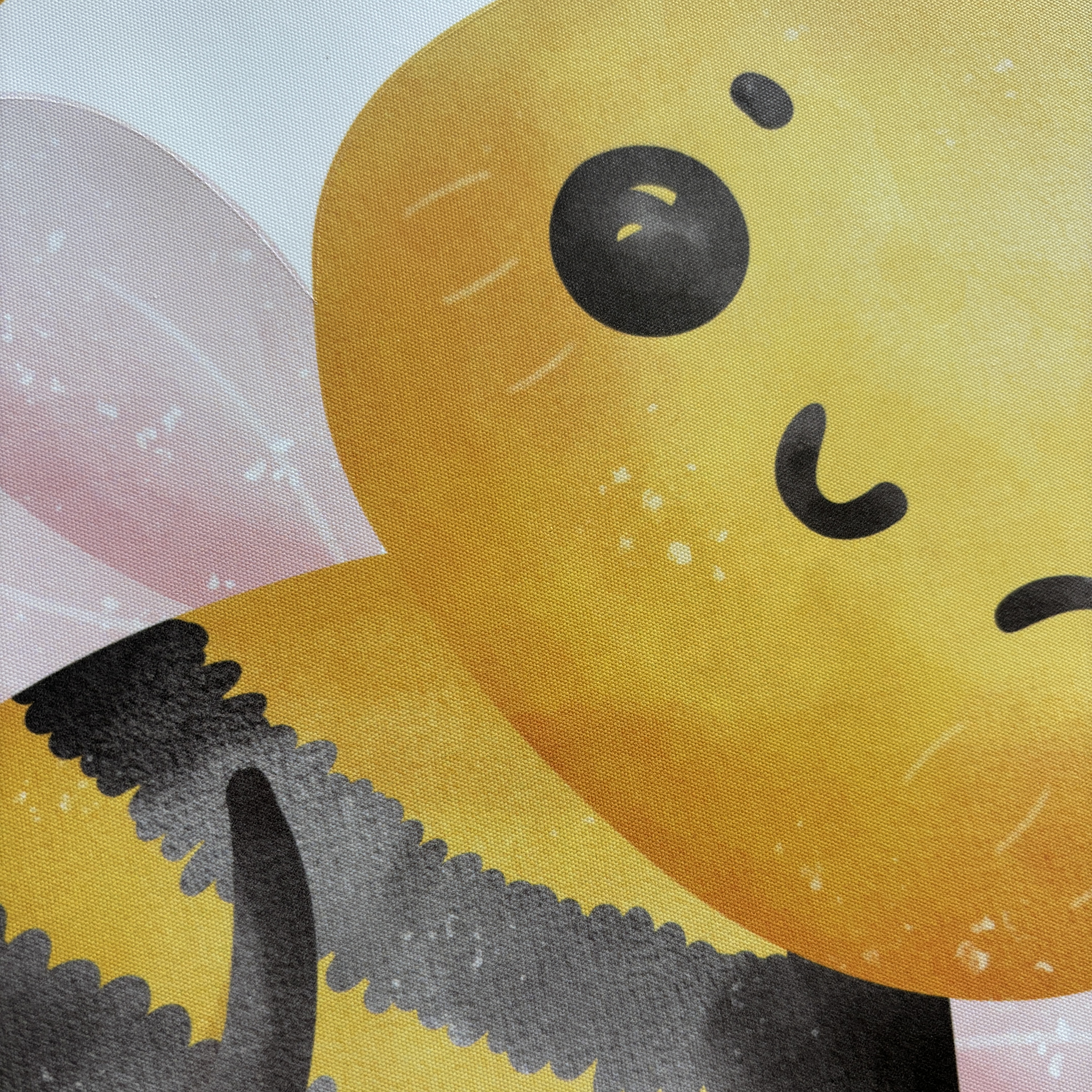 Textilná nálepka na stenu do detskej izby - Včielky